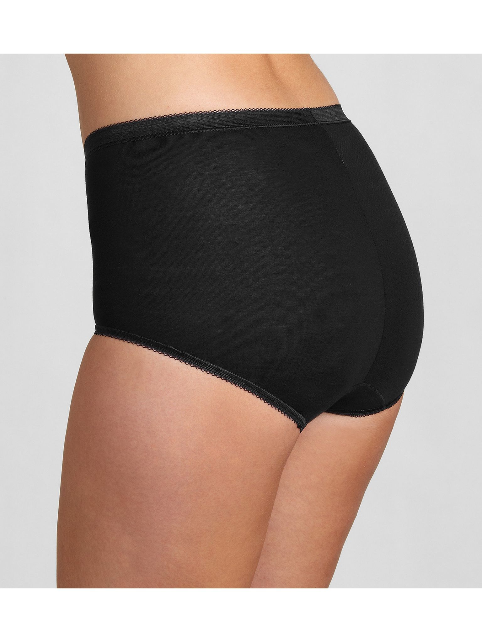Sloggi Women's Maxi Waist High Cotton Briefs – 4-Pack – Stretchy Cotton Comfort