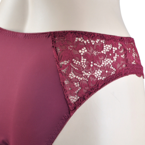 Coco Maya burgundy Brazilian lace knickers by La Didor