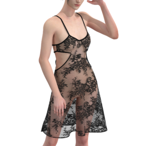 sexy floral chemise