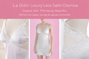 Roza Sexy Satin Eyelash Lace Chemise